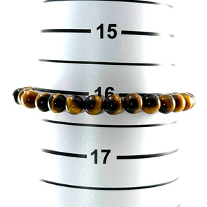 750032-Genuine-Brown-Tiger-Eye-Gemstone-Stretchy-Elastic-Bracelet