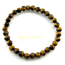 Load image into Gallery viewer, 750032-Genuine-Brown-Tiger-Eye-Gemstone-Stretchy-Elastic-Bracelet