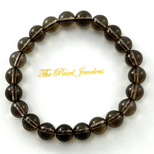 750064-Genuine-Natural-Smoke-Quartz-Beads-Endless-Bracelet