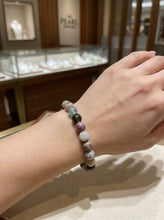 Load image into Gallery viewer, 10mm Multicolor Tourmaline Beads Endless Bracelet