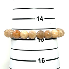 Load image into Gallery viewer, 750141-Genuine-Moon-Stone-Beads-Stretchy-Endless-Bracelet