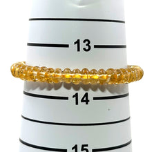 Load image into Gallery viewer, 750157-Genuine-Natural-Roundel-Citrine-Beads-Stretchy-Endless-Bracelet