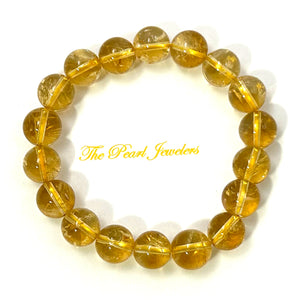 750159-Genuine-Natural-10mm-Citrine-Beads-Stretchy-Endless-Bracelet