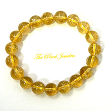 Load image into Gallery viewer, 750159-Genuine-Natural-10mm-Citrine-Beads-Stretchy-Endless-Bracelet