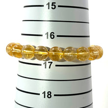 Load image into Gallery viewer, 750159-Genuine-Natural-10mm-Citrine-Beads-Stretchy-Endless-Bracelet