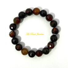 Load image into Gallery viewer, 750289-Faceted-Red-Forest-Agate-Beads-Stretchy-Bracelet