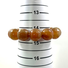 Load image into Gallery viewer, 750295-Faceted-Amber-Fire-Agate-Beads-Stretchy-Bracelet