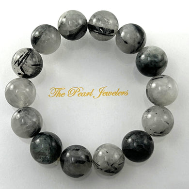 750338-Genuine-Black-Rutilated-Quartz-Beads-Stretchy-Bracelet