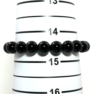 750391-Genuine-Black-Onyx-Beads-Stretchy-Bracelet