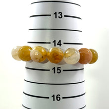 Load image into Gallery viewer, 750438-Elastic-12mm-Faceted-Honey-Agate-Beads-Stretchy-Bracelet