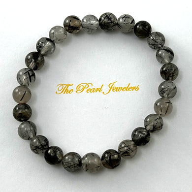750485-Genuine-Black-Rutilated-Quartz-Beads-Stretchy-Bracelet
