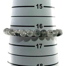 Load image into Gallery viewer, 750485-Genuine-Black-Rutilated-Quartz-Beads-Stretchy-Bracelet