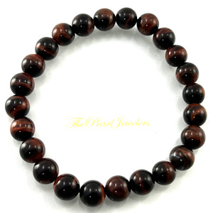 750491-Genuine-Brown-Tiger-Eye-Gemstone-Stretchy-Elastic-Bracelet