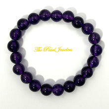 Load image into Gallery viewer, 8mm Amethyst Gemstone Beads Stretch Bracelet