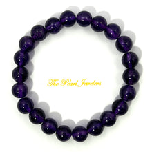 Load image into Gallery viewer, 8mm Amethyst Gemstone Beads Stretch Bracelet