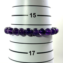 Load image into Gallery viewer, 8mm Amethyst Gemstone Beads Stretch Bracelet