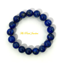 Load image into Gallery viewer, 750544-Genuine-Lapis-Lazuli-Gemstone-Round-Beads-Stretchy-Bracelet