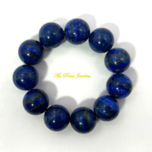 Load image into Gallery viewer, 750546-Genuine-Lapis-Lazuli-Gemstone-Round-Beads-Stretchy-Bracelet