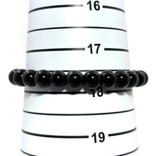 Load image into Gallery viewer, 750803-Genuine-Black-Obsidian-Beads-Stretchy-Bracelet