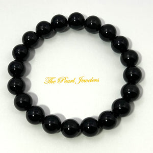 750804-Genuine-Black-Obsidian-Beads-Stretchy-Bracelet
