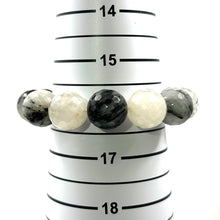 Load image into Gallery viewer, 750829-Natural-Black-Rutilated-Faceted-16mm-Stretchy-Bracelet-Women-Men