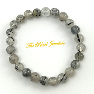 751336-Genuine-Black-Rutilated-Quartz-Beads-Stretchy-Bracelet