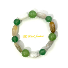 Load image into Gallery viewer, 759123-Green-Aventurine-Beaded-Agate-Bead-Stretchy-Bracelet