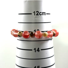 Load image into Gallery viewer, 759264-Watermelon-Tourmaline-Beaded-Agate-Bead-Stretchy-Bracelet
