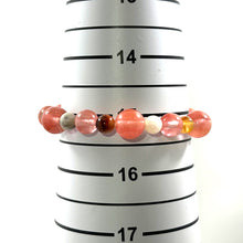Load image into Gallery viewer, 759265-Watermelon-Tourmaline-Beaded-Agate-Bead-Stretchy-Bracelet
