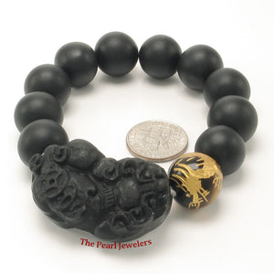 759925T-Bian-Stone-Tiger-Eye-Dragon-Beads-Pixiu-Carving-Endless-Elastic-Bracelet