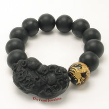 Load image into Gallery viewer, 759925T-Bian-Stone-Tiger-Eye-Dragon-Beads-Pixiu-Carving-Endless-Elastic-Bracelet