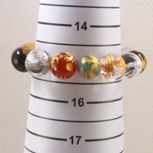 Load image into Gallery viewer, 759933-Mix-Gemstone-Engraving-Dragon-Beads-Endless-Elastic-Bracelet