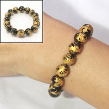 Load image into Gallery viewer, 759940-Genuine-Black-Onyx-Engraving-Dragon-Bead-Endless-Bracelet