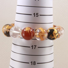 Load image into Gallery viewer, 759949-Multicolor-Gemstone-Engraving-Dragon-Beads-Endless-Elastic-Bracelet