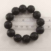 Load image into Gallery viewer, 759986-Bian-Stone-Lotus-Carving-Beads-Elastic-Endless-Bracelet