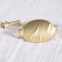 Load image into Gallery viewer, 14K Yellow Gold Oval Safety Clasp