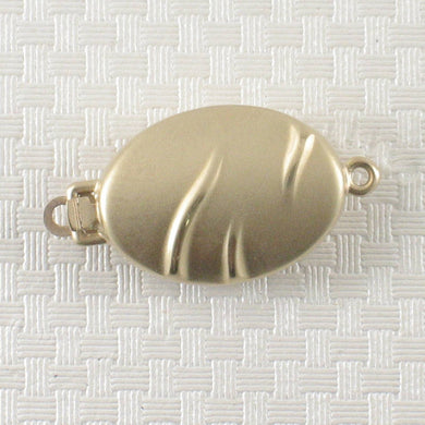 14K Yellow Gold Oval Safety Clasp