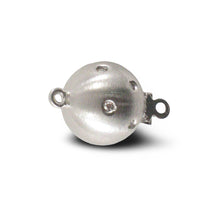 Load image into Gallery viewer, 14K White Gold Matte Diamond Clasp