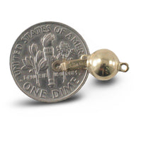 Load image into Gallery viewer, 14K Yellow Gold High-Polish Ball Clasp (7mm)
