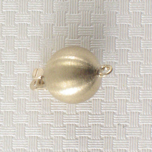 14K Yellow Gold Matte Ball Clasp (9mm)