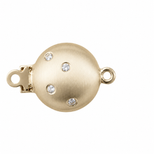 Load image into Gallery viewer, 14K Yellow Gold Matte Diamond Clasp (10mm)
