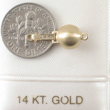 Load image into Gallery viewer, 14K Yellow Gold Matte Ball Clasp (8mm)