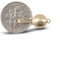 Load image into Gallery viewer, 14K Yellow Gold Matte Ball Clasp (8mm)