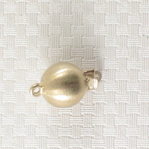 14K Yellow Gold Matte Ball Clasp (8mm)