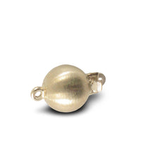 Load image into Gallery viewer, 14K Yellow Gold Matte Ball Clasp (8mm)