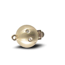 Load image into Gallery viewer, 14K Yellow Gold Matte Diamond Clasp (9mm)