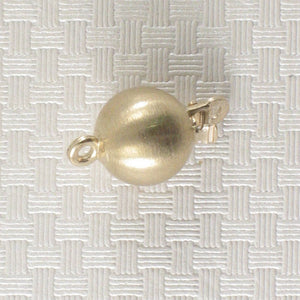 14K Yellow Gold Matte Ball Clasp (7mm)