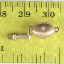 Load image into Gallery viewer, 14K Yellow Gold Matte Diamond Clasp (7mm x 15mm)