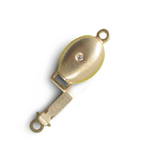Load image into Gallery viewer, 14K Yellow Gold Matte Diamond Clasp (7mm x 15mm)