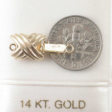 Load image into Gallery viewer, 14K Yellow Gold X-Design Safety Clasp